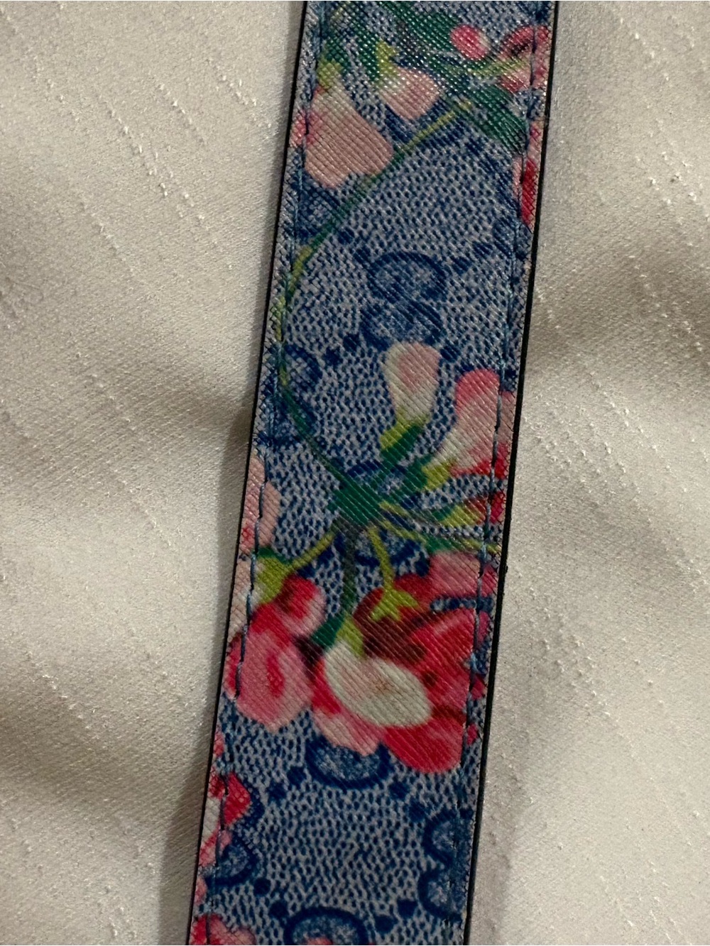 Gucci Floral GG Buckle Belt in Blue, Pink and Green - Picture 10 of 10